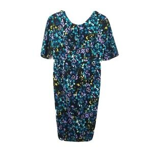 The Limited Sheath Dress 4 Midnight Floral Empire Waist Multi‎ Bloomcore